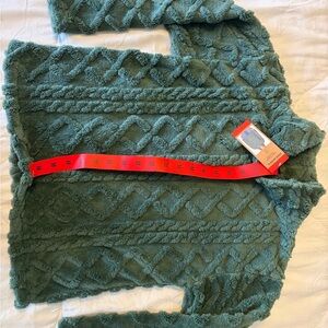Eddie Bauer Green Textured Women's Sweater